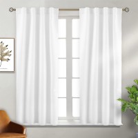 Bgment Window Curtains For Bedroom 45 Inch Rod Pocket And Back Tab Thermal Insulated Room Darkening Curtains For Living Room