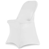 Hainarvers Stretch Spandex Folding Chair Covers 50Pcs Universal Fitted Chair Cover Protector For Wedding Party Banquet Holid