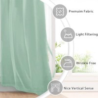 Hiasan Sheer Curtains For Bedroom With Tiebacks Lightweight Voile Drapes Light Filtering Grommet Window Curtains For Living Roo