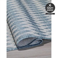 Fh Home Flat Woven Outdoor Rug Waterproof Easy To Clean Stain Resistant Premium Polypropylene Yarn Geometric Patio De