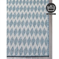 Fh Home Flat Woven Outdoor Rug Waterproof Easy To Clean Stain Resistant Premium Polypropylene Yarn Geometric Patio De