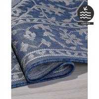 Fh Home Flat Woven Outdoor Rug Waterproof Easy To Clean Stain Resistant Premium Polypropylene Yarn Vintage Large Patio