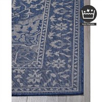 Fh Home Flat Woven Outdoor Rug Waterproof Easy To Clean Stain Resistant Premium Polypropylene Yarn Vintage Large Patio