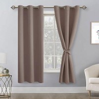 Hiasan Blackout Curtains For Bedroom 42 X 63 Inches Length Thermal Insulated Light Blocking Window Curtains For Living Room