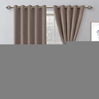 Hiasan Blackout Curtains For Bedroom 60 X 63 Inches Length Thermal Insulated Light Blocking Window Curtains For Living Room