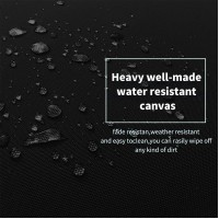 Cinnamonee 22X24 Outdoor Zippered Cushion Covers Water Repellent Coverings Perfect Patio Protective Decoration, 22X24 Black Set Of 4