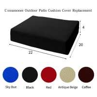 Outdoor Large Sofa Covers Stretchable Black Patio Wicked Chair Replacements For Lawn Classical Coushion Couches 24X24, 2 Count (Pack Of 1)