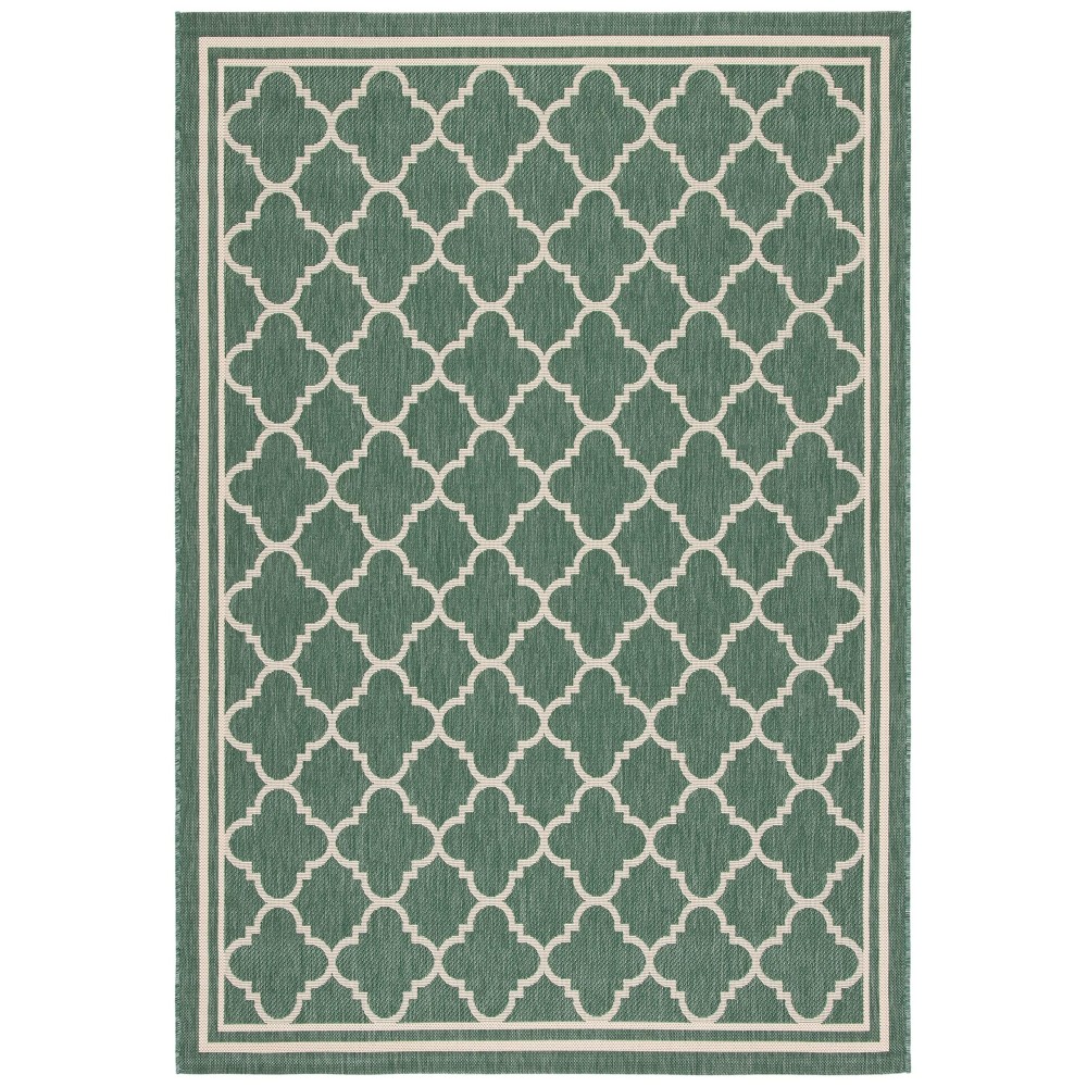 Safavieh Courtyard Collection 2 X 37 Dark Greenbeige Cy6918 Moroccan Trellis Geometric Indoor Outside Waterproof Easy Clea