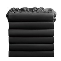 Freshculture Twin Fitted Sheets  Bulk Pack Of 6  Deep Pocket  Soft Microfiber Bottom Sheets For Home  Salons  Hotels  Twin Size Fitted Sheets Only (Black)