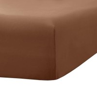 Ghooss Mocha Fitted Sheet Deep Pocket Twin Soft Fitted Sheet Up To 14 Inch Wrinkle Fade Stain Resistant 1 Single Fitted Sheet