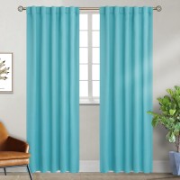 Bgment Rod Pocket And Back Tab Blackout Curtains For Bedroom Thermal Insulated Room Darkening Curtains For Living Room Set Of