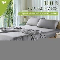 Shilucheng 100 Viscose Derived From Bamboo Sheets Cal King Size 4Pcs Ultra Cooling Silky Soft Bed Sheets 16 Deep Pocket