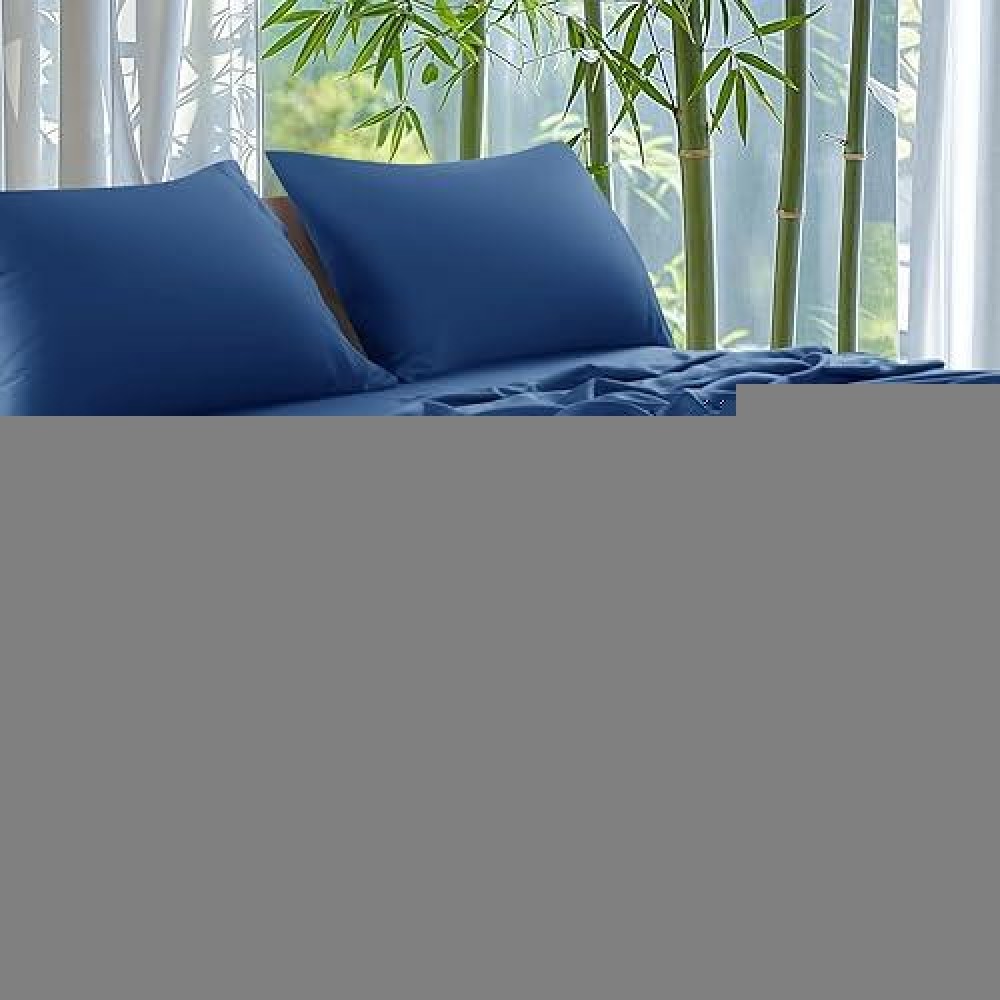 Shilucheng 100 Viscose Derived From Bamboo Sheets Cal King Size 4Pcs Ultra Cooling Silky Soft Bed Sheets 16 Deep Pocket