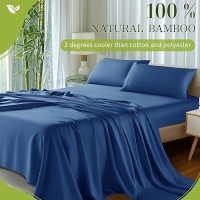 Shilucheng 100 Viscose Derived From Bamboo Sheets Cal King Size 4Pcs Ultra Cooling Silky Soft Bed Sheets 16 Deep Pocket