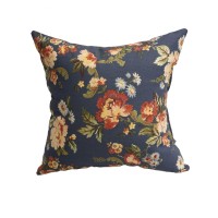 Blazing Needles Printed Throw Pillow 17 Royal Bloom