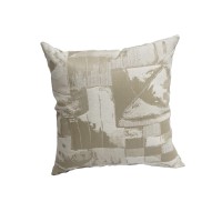 Blazing Needles Jacquard Throw Pillow 17 Getty Globe