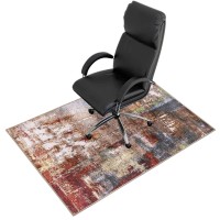 Anidaroel Office Chair Mat For Hardwood And Tile Floor, 35?X59? Computer Chair Mat For Rolling Chair, Desk Chair Mats, Low-Pile Carpet, Anti-Slip Floor Protector Rug