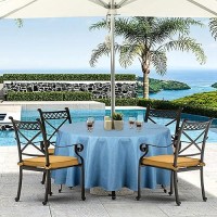 Youngseahome Outdoor Tablecloth Wrinklefree Stain Resistant Waterproof Polyester Fabric Table Cover With Zipper Umbrella Hole F