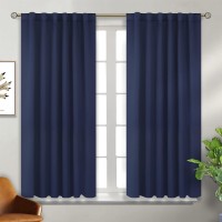 Bgment Rod Pocket And Back Tab Blackout Curtains For Bedroom Thermal Insulated Room Darkening Curtains For Living Room Set Of