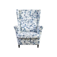 Haoyong Wing Chair Slipcovers Printed Wingback Chair Covers 2 Pieces Wingback Armchair Slipcover Stretch Chair Slip Covers Washa