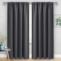 Jiuzhen Blackout Curtains For Bedroom Thermal Insulated Room Darkening Noise Reducing 60 X 84 Inch Length Curtains For Living