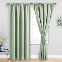 Jiuzhen Blackout Curtains For Bedroom Thermal Insulated Room Darkening Noise Reducing 60 X 84 Inch Length Curtains For Living