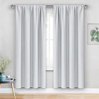 Jiuzhen Curtains For Bedroom Room Darkening Thermal Curtains Blackout Drapes Set Of 2 Panels With Tiebacks Light Blocking Cu