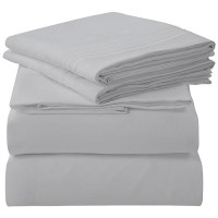 Royale Linens 3 Piece Twinxl Bed Sheet Soft Brushed Microfiber 1800 Bedding Set 1 Fitted Sheet 1 Flat Sheet 1 Pillow Cas