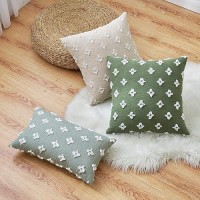 Emema Decorative Throw Pillow Covers Rhombic Jacquard Pillowcase Cushion Case Square For Couch Sofa Bed Living Room Bedroom Set