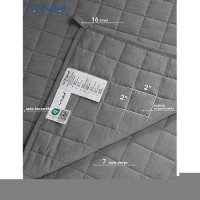 Ynm Cooling Weighted Blanket Heavy 100 Oekotex Certified Cooling Nylonpe With Premium Glass Beads Grey Quill 60X80 20