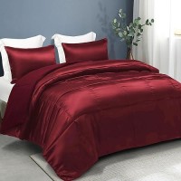 Whale Flotilla 2Piece Reversible Twin Size Silky Soft Comforter Setbedding Set Luxury Satin Comforter With Satin Pillowcase