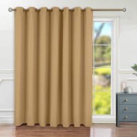 Bgment Room Divider Curtain 96 Inch Length For Sliding Glass Door Wide Room Darkening Curtain For Living Room Blackout Thermal