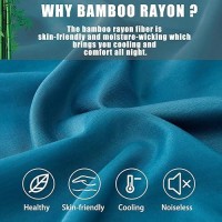 Pillow Cases Standard Size 2 Pack Bamboo Rayon Cooling Pillowcases With Envelope Closure Cool Breathable Pillow Case For Hot S