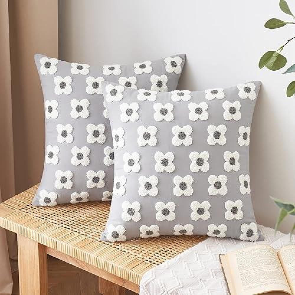 Emema Decorative Throw Pillow Covers Sun Flower Jacquard Pillowcase Cushion Case Square For Couch Sofa Bed Living Room Bedroom S