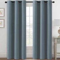 Hversailtex Blackout Curtains For Bedroom Thermal Insulated Room Darkening Living Room Curtains 84 Inch Long Grommet Privacy Pr