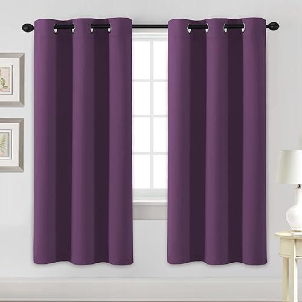 Hversailtex Blackout Curtains For Bedroom Thermal Insulated Room Darkening Living Room Curtains 72 Inch Long Grommet Privacy Pr