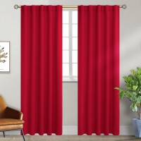 Bgment Blackout Curtains For Bedroom 84 Inch Rod Pocket And Back Tab Thermal Insulated Room Darkening Curtains For Living Room