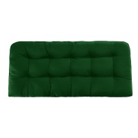 Lovtex Tufted Bench Cushions For Outdoor Furniture Waterproof, 44 X 19 Inches Patio Swing Cushions Green - Overstuffed Indoor/Outdoor Loveseat Cushions With Round Corner