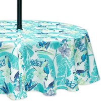 Yihomer Indoor Outdoor Tabletop For Spring Summer Decorations Picnics And Dinner Parties Stain And Water Resistant Jungle Ca