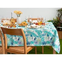 Yihomer Indoor Outdoor Tabletop For Spring Summer Decorations Picnics And Dinner Parties Stain And Water Resistant Jungle Ca