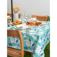 Yihomer Indoor Outdoor Tabletop For Spring Summer Decorations Picnics And Dinner Parties Stain And Water Resistant Jungle Ca