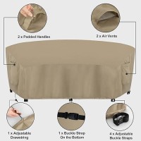 Outdoorlines Waterproof Curved Outdoor Sectional Cover Uv Resistant Windproof Patio Sectional Sofa Covers For Deck Lawn And B