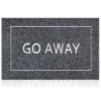 Jjuuyou Door Mat For Front Door Outside Entrance Go Away Funny Welcome Doormat Non Slip Rubber Backing Low Profile Mats For Entr