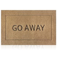 Jjuuyou Funny Door Mat Durable Go Away Mats Outdoor Front Door Indoor Non Slip Backing Welcome Doormat Funny Rubber Door Decor F