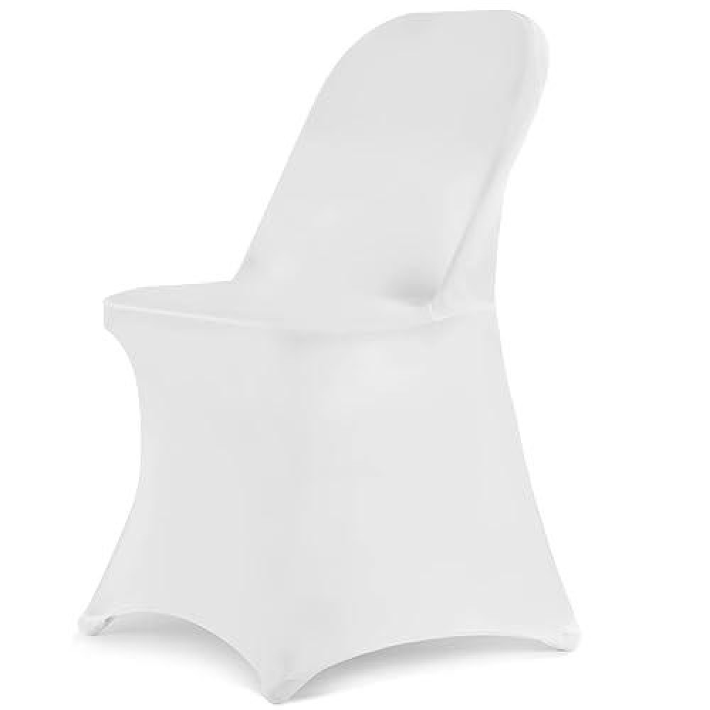 Hainarvers Stretch Spandex Folding Chair Covers 30Pcs Universal Fitted Chair Cover Protector For Wedding Party Banquet Holiday