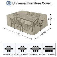 Outdoorlines Outdoor Waterproof Patio Table Furniture Set Covers Rectangle Couch Sectional Cover Outside Weatherproof Patio Fu