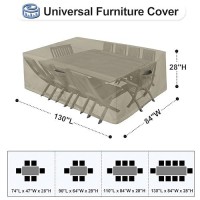 Outdoorlines Outdoor Waterproof Patio Table Furniture Set Covers Rectangle Couch Sectional Cover Outside Weatherproof Patio Fu