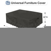 Outdoorlines Outdoor Waterproof Patio Table Furniture Set Covers Rectangle Couch Sectional Cover Outside Weatherproof Patio Fu