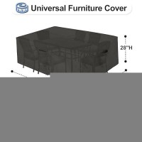 Outdoorlines Outdoor Waterproof Patio Table Furniture Set Covers Rectangle Couch Sectional Cover Outside Weatherproof Patio Fu