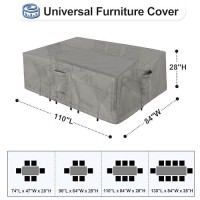 Outdoorlines Outdoor Waterproof Patio Table Furniture Set Covers Rectangle Couch Sectional Cover Outside Weatherproof Patio Fu